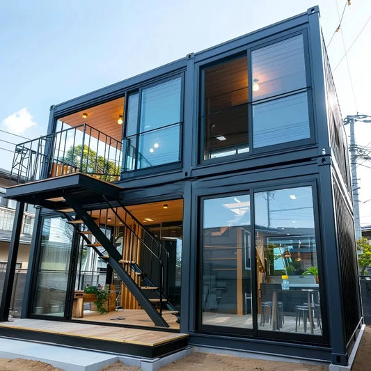 Conteneurs à forte durabilité, 20 pieds, 40 pieds, conteneur extensible préfabriqué, maison de luxe, Portable, préfabriqué, grand-mère plate
