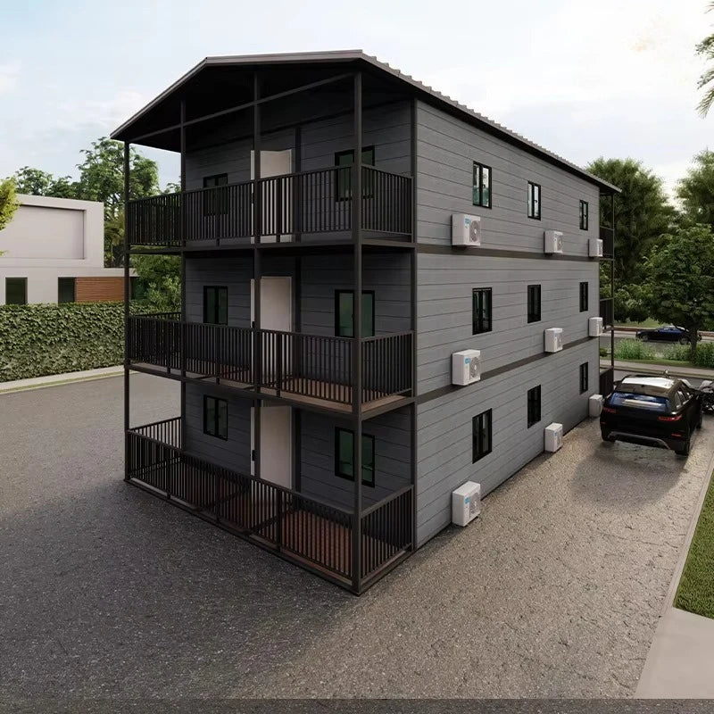 Prix de gros pas cher 20FT 40FT maison conteneur préfabriquée 3 histoires 3 6 chambres maisons préfabriquées Villa de luxe