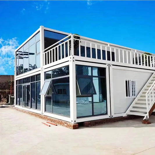 Conteneurs à forte durabilité, 20 pieds, 40 pieds, conteneur extensible préfabriqué, maison de luxe, Portable, préfabriqué, grand-mère plate