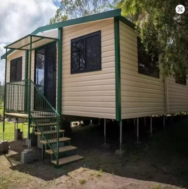 Maison Mobile préfabriquée de 20 pieds, petite maison d'hôtel, bureau, Villa préfabriquée, conteneur extensible avec toilettes pour australie, bon marché