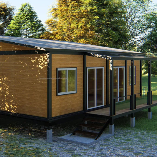 Maison Mobile préfabriquée de 20 pieds, petite maison d'hôtel, bureau, Villa préfabriquée, conteneur extensible avec toilettes pour australie, bon marché